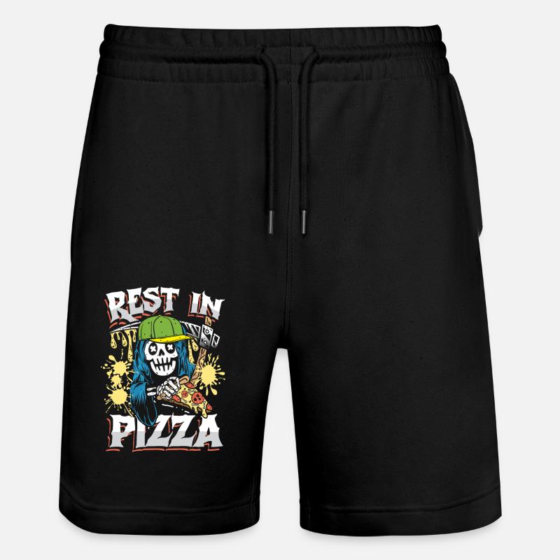 Reste dans la pizza - Short de jogging bio TRAINER Stanley/Stella unisexe - noir