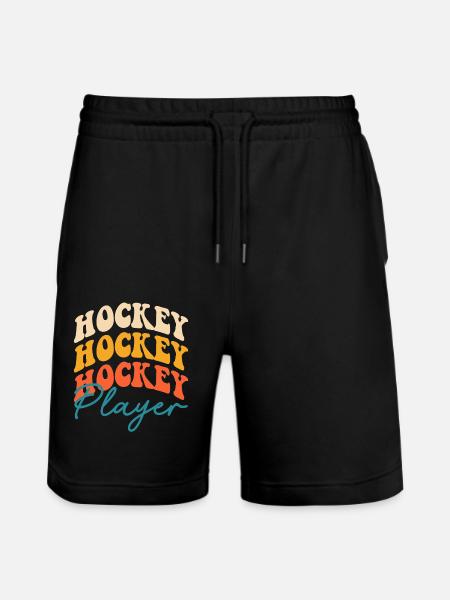 Hockey - Stanley/Stella Trainer Unisex Organic Jogging Shorts - black