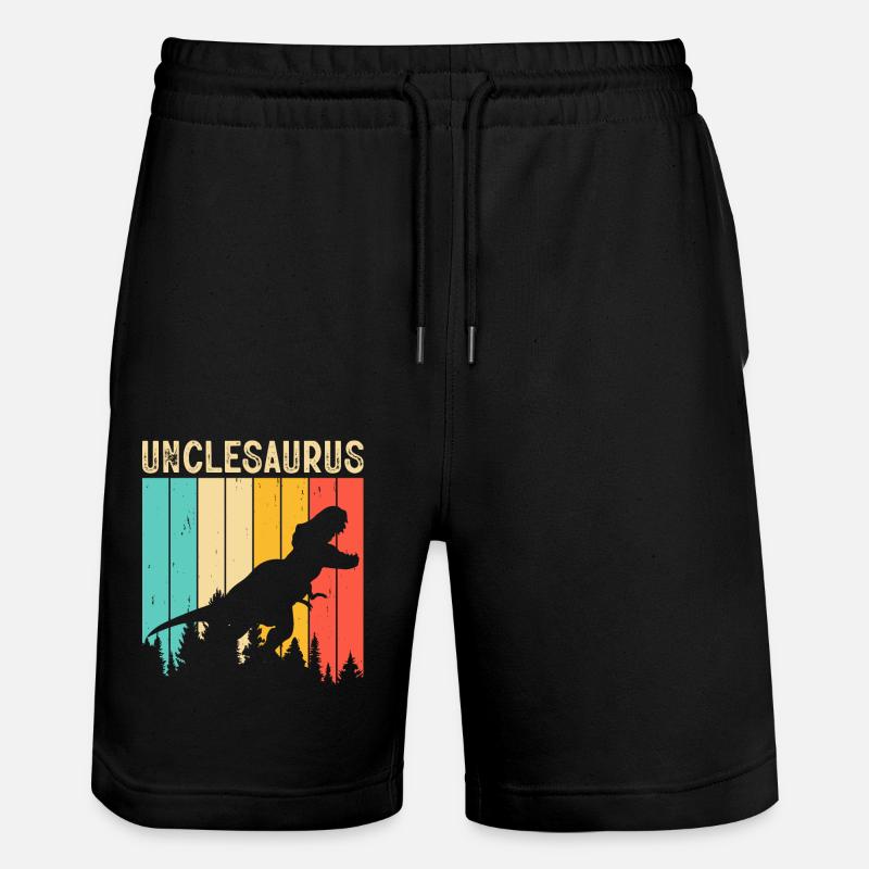 Oncle T Rex Onkelsaurus - Short de jogging bio TRAINER Stanley/Stella unisexe - noir