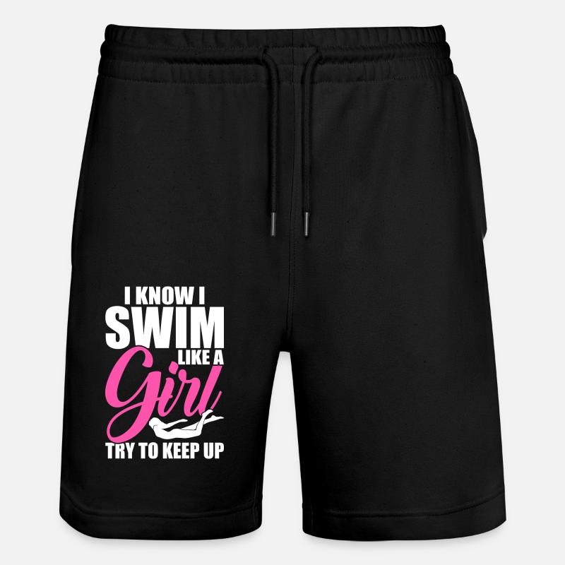 Schwimmen Schwimmer - Stanley/Stella Unisex Bio Joggingshorts Trainer  - Schwarz