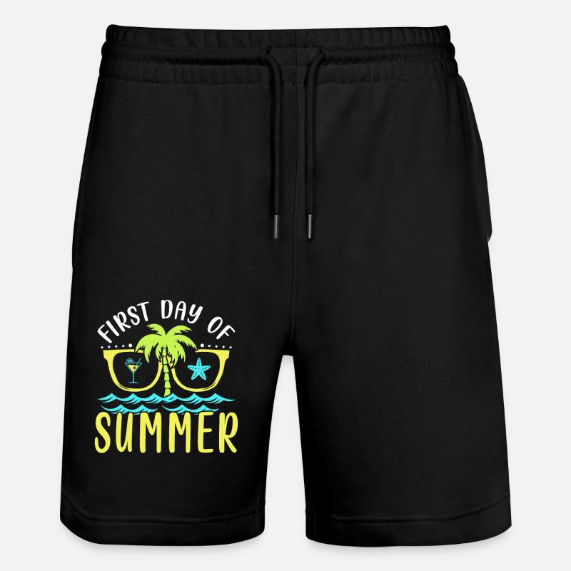Premier jour de l’été - Short de jogging bio TRAINER Stanley/Stella unisexe - noir