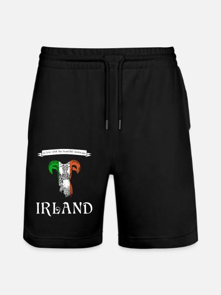 Ireland Ireland Irish - Stanley/Stella Trainer Unisex Organic Jogging Shorts - black