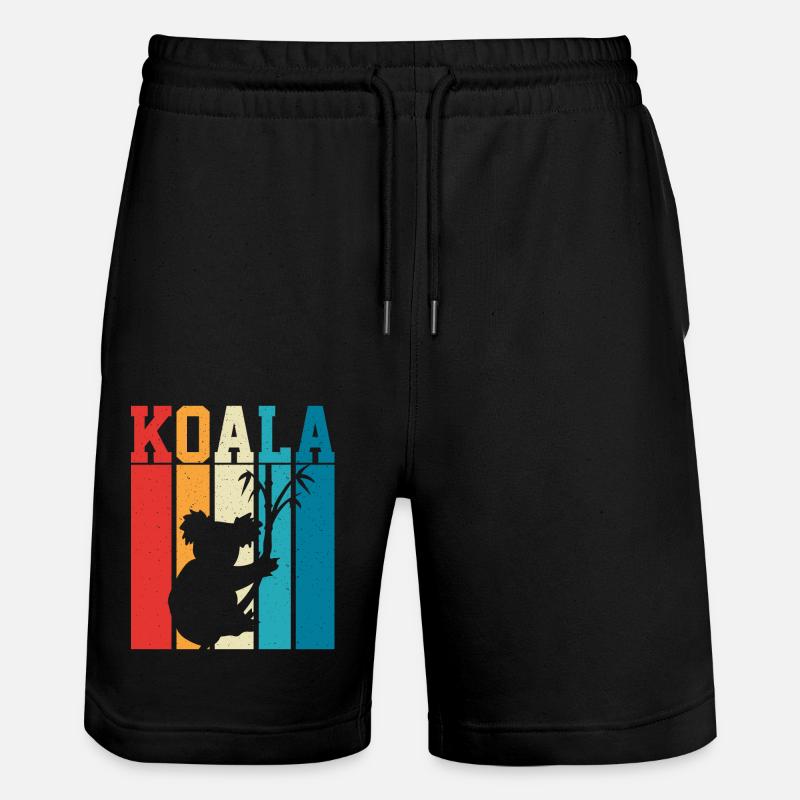 Koala - Stanley/Stella Unisex Bio Joggingshorts Trainer - Schwarz