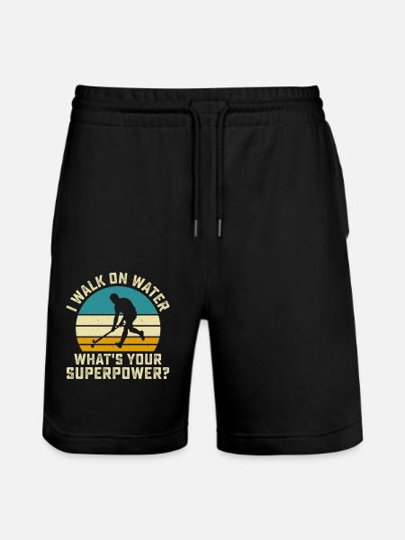 Hockey - Stanley/Stella Trainer Unisex Organic Jogging Shorts - black