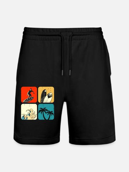Surfeur - Short de jogging bio TRAINER Stanley/Stella unisexe - noir
