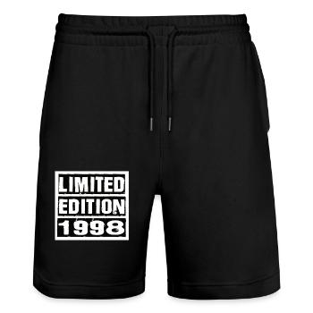Edition Limitée 1998 Anniversaire 1998 Vintage Rétro - Short de jogging bio TRAINER Stanley/Stella unisexe - noir - Devant - Nik (191cm) & Marisol (170cm)