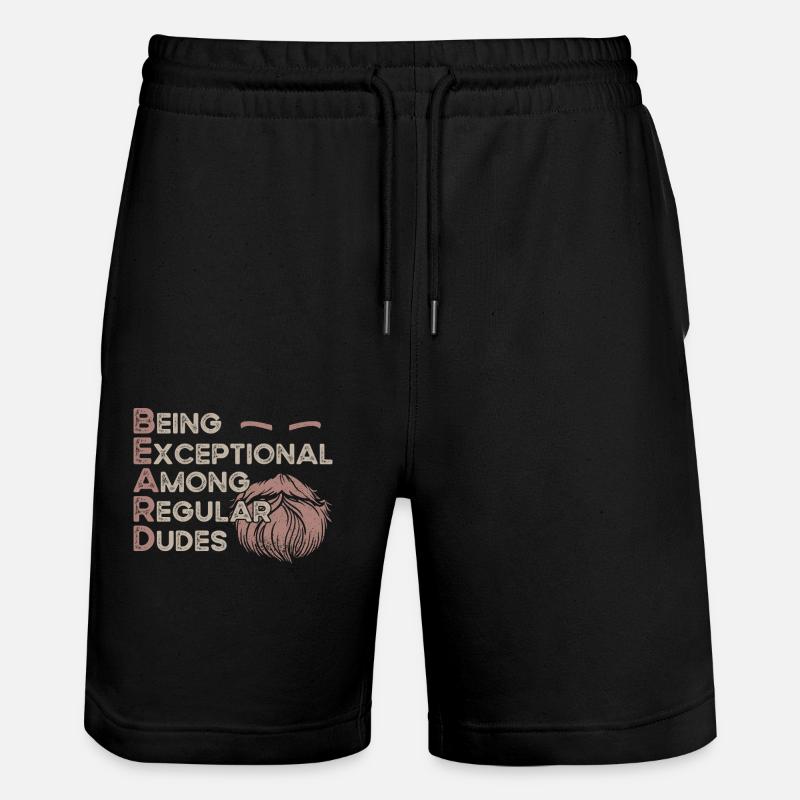 Beard Lover Bearded Man Ginger - Stanley/Stella Unisex Bio Joggingshorts Trainer  - Schwarz