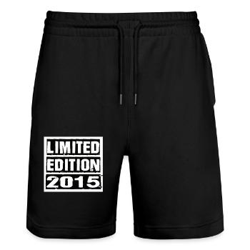 Edition Limitée 2015 Anniversaire 2015 Vintage Rétro - Short de jogging bio TRAINER Stanley/Stella unisexe - noir - Devant - Nik (191cm) & Marisol (170cm)