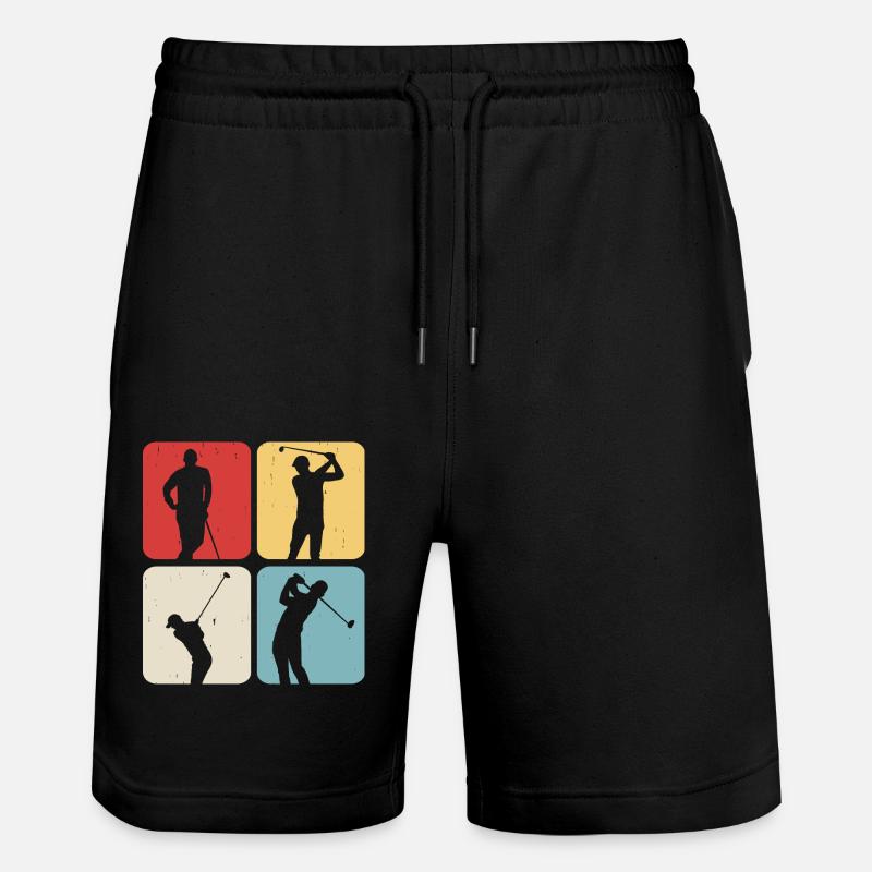 Golf Golfeur - Short de jogging bio TRAINER Stanley/Stella unisexe - noir