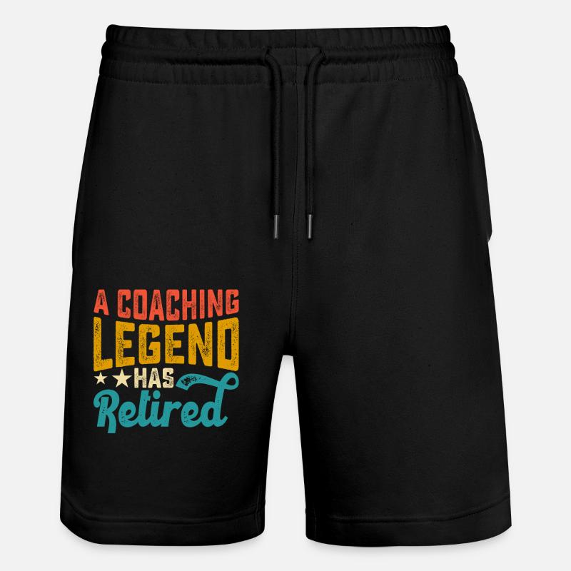 Coach Legend Pension Pensioner - Short de jogging bio TRAINER Stanley/Stella unisexe - noir