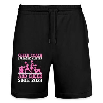 Cheerleading Coach Cheer Coach Cheerleader Cheer T - Stanley/Stella Unisex Bio Joggingshorts Trainer  - Schwarz - Vorne - Nik (191cm) & Marisol (170cm)