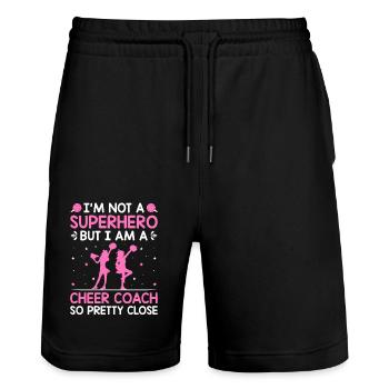 Cheerleading Coach Cheer Coach Cheerleader Cheer T - Stanley/Stella Unisex Bio Joggingshorts Trainer  - Schwarz - Vorne - Nik (191cm) & Marisol (170cm)