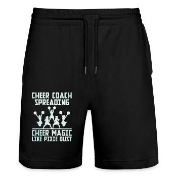 Cheerleading Coach Cheer Coach Cheerleader Cheer T - Stanley/Stella Unisex Bio Joggingshorts Trainer  - Schwarz - Vorne - Nik (191cm) & Marisol (170cm)