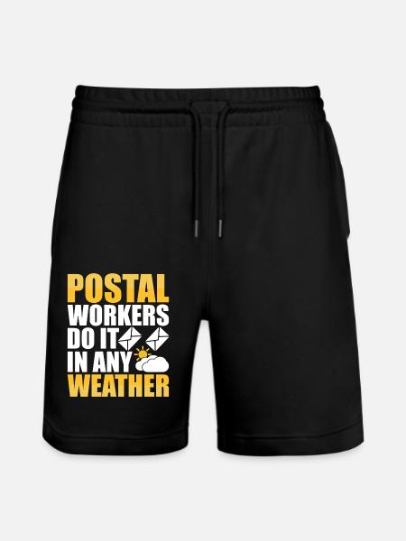 Postman Postman Postman - Stanley/Stella Trainer Unisex Organic Jogging Shorts - black