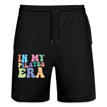 Pilates Retro Groovy Dans Le Mien - Short de jogging bio TRAINER Stanley/Stella unisexe - noir - Devant - Nik (191cm) & Marisol (170cm)