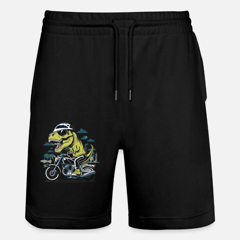 T-Rex Biker - Une balade primitive - Short de jogging bio TRAINER Stanley/Stella unisexe - noir