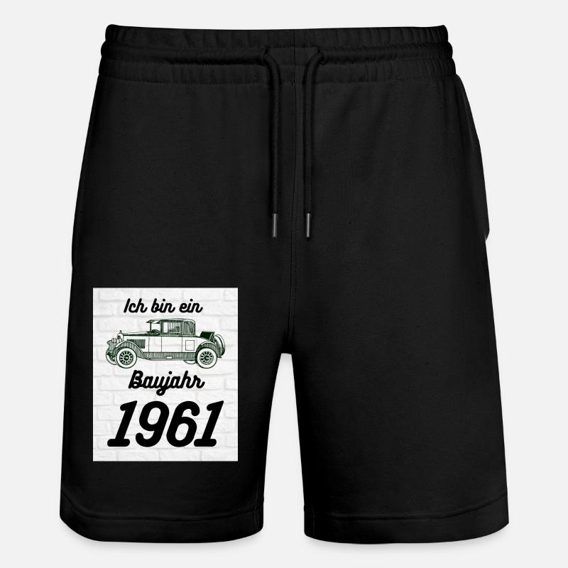 Oldtimer 1961 - Stanley/Stella Unisex Bio Joggingshorts Trainer  - Schwarz