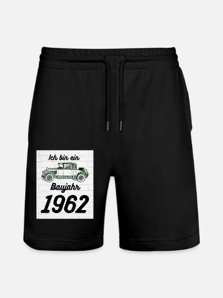 Oldtimer 1962 - Stanley/Stella Unisex Bio Joggingshorts Trainer  - Schwarz