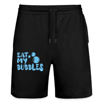 Schwimmen Schwimmer - Stanley/Stella Unisex Bio Joggingshorts Trainer  - Schwarz - Vorne - Nik (191cm) & Marisol (170cm)