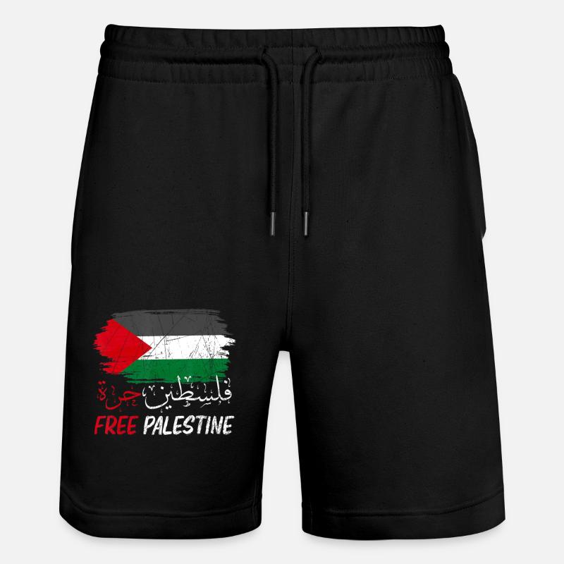 Palestine libre - Short de jogging bio TRAINER Stanley/Stella unisexe - noir