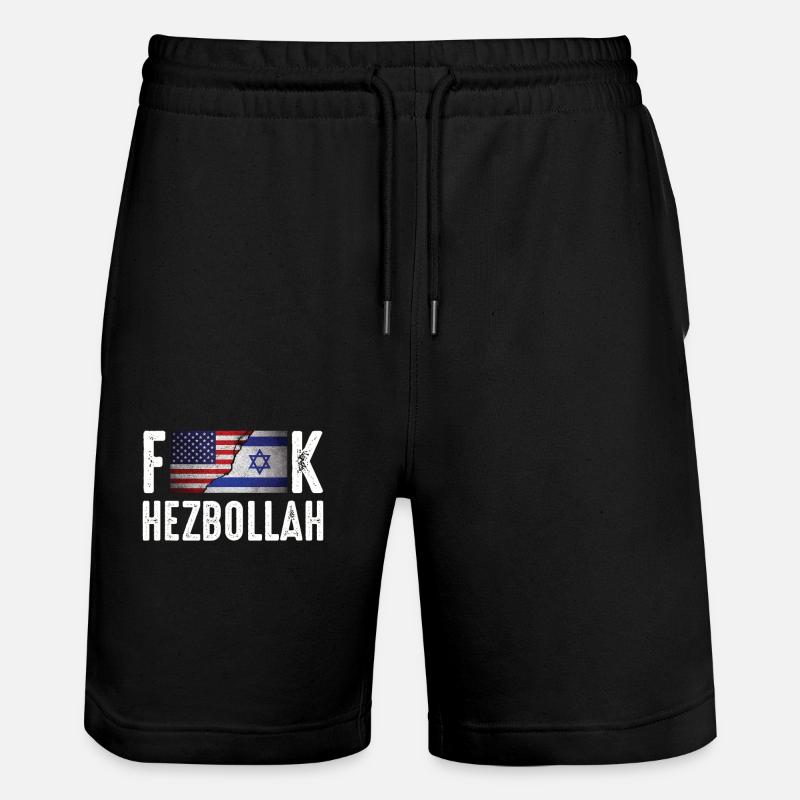 Israël - Short de jogging bio TRAINER Stanley/Stella unisexe - noir