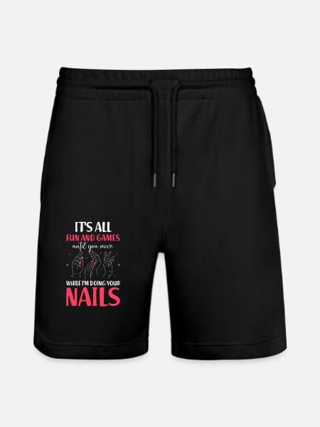 Nail Tech Manicure Nail Technician - Stanley/Stella Trainer Unisex Organic Jogging Shorts - black