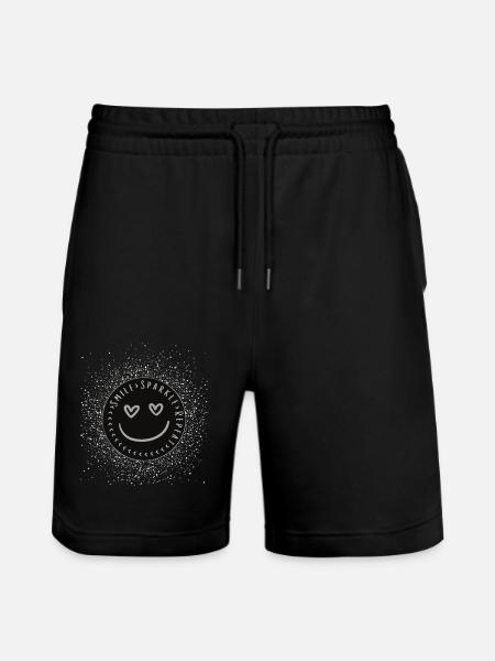 Smile Sparkle Repeat - Stanley/Stella Trainer Unisex Organic Jogging Shorts - black