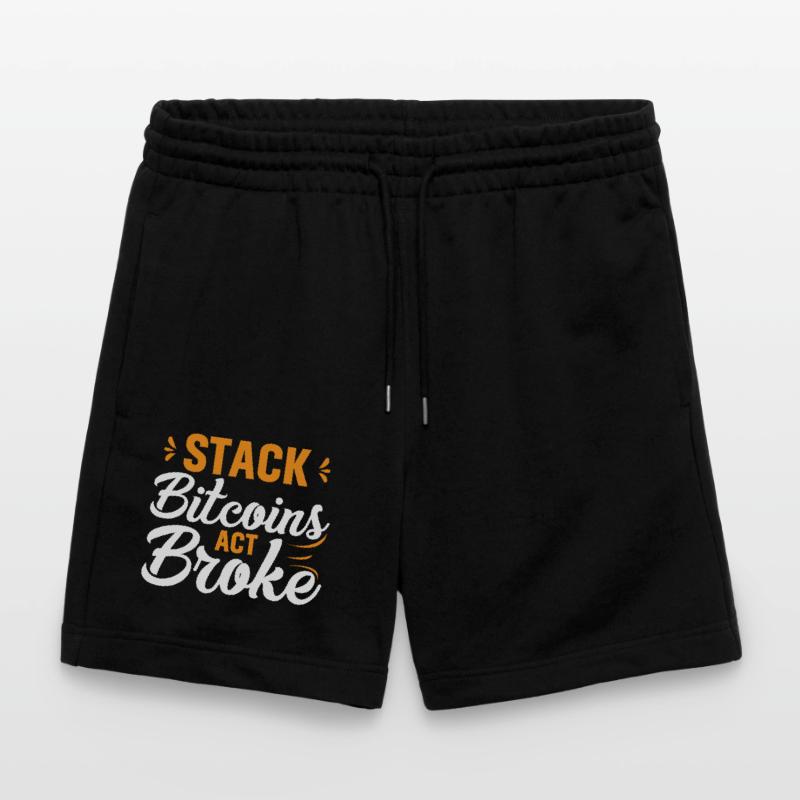 Stack Bitcoins Oder Sei Pleite Stanley/Stella Unisex Bio Joggingshorts Trainer 