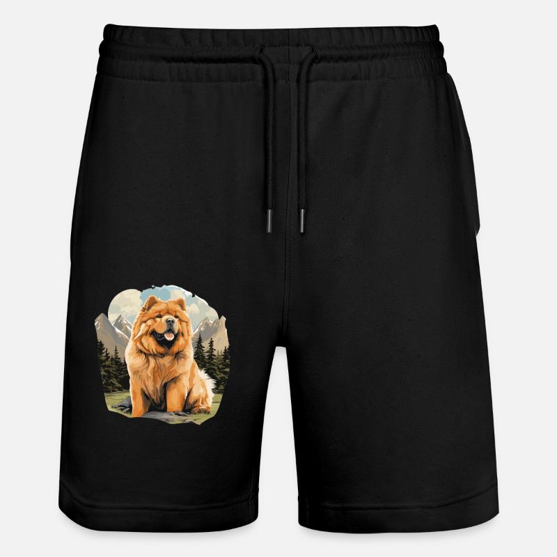Dog Chow Chow - Stanley/Stella Trainer Unisex Organic Jogging Shorts - black