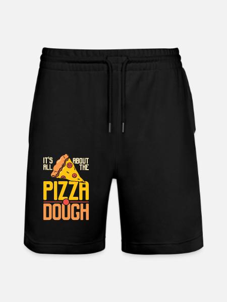 It's all about the pizza dough, Pizza making - Stanley/Stella Trainer Unisex Organic Jogging Shorts - black