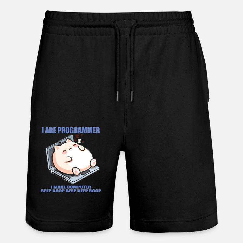Sono un programmatore, un grasso gatto che dorme - Pantaloncini da jogger ecologici unisex Trainer di Stanley/Stella - nero