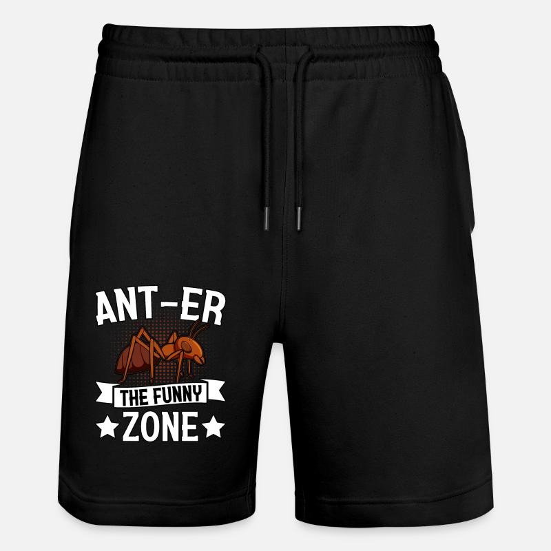 Ant-er la drôle de zone - Short de jogging bio TRAINER Stanley/Stella unisexe - noir