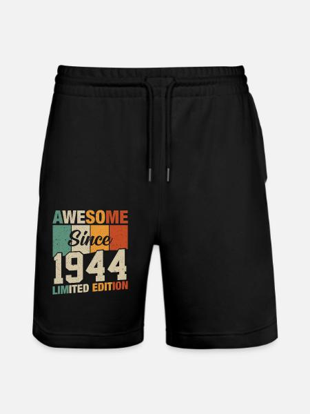 Légendes de 1944 - Short de jogging bio TRAINER Stanley/Stella unisexe - noir
