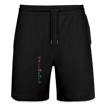 Photography Gift for Photographer Aperture Camera - Stanley/Stella Trainer Unisex Organic Jogging Shorts - black - Front - Nik (191cm) & Marisol (170cm)