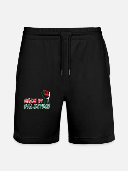 Made in Palestine - Stanley/Stella Unisex Bio Joggingshorts Trainer  - Schwarz