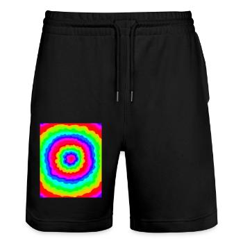 Le pouvoir des fleurs - Short de jogging bio TRAINER Stanley/Stella unisexe - noir - Devant - Nik (191cm) & Marisol (170cm)