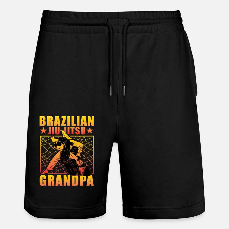 Grand-père de Jiu-Jitsu brésilien - Short de jogging bio TRAINER Stanley/Stella unisexe - noir