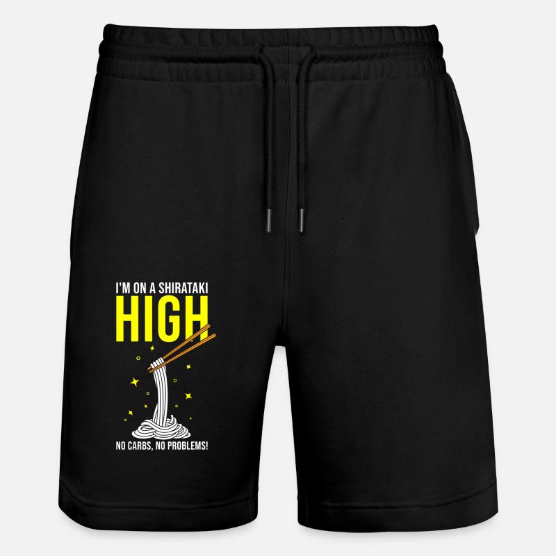 Nouilles Shiritaki - Short de jogging bio TRAINER Stanley/Stella unisexe - noir