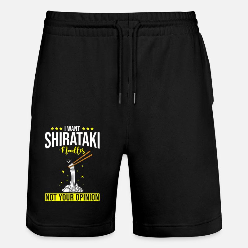 Nouilles Shiritaki - Short de jogging bio TRAINER Stanley/Stella unisexe - noir