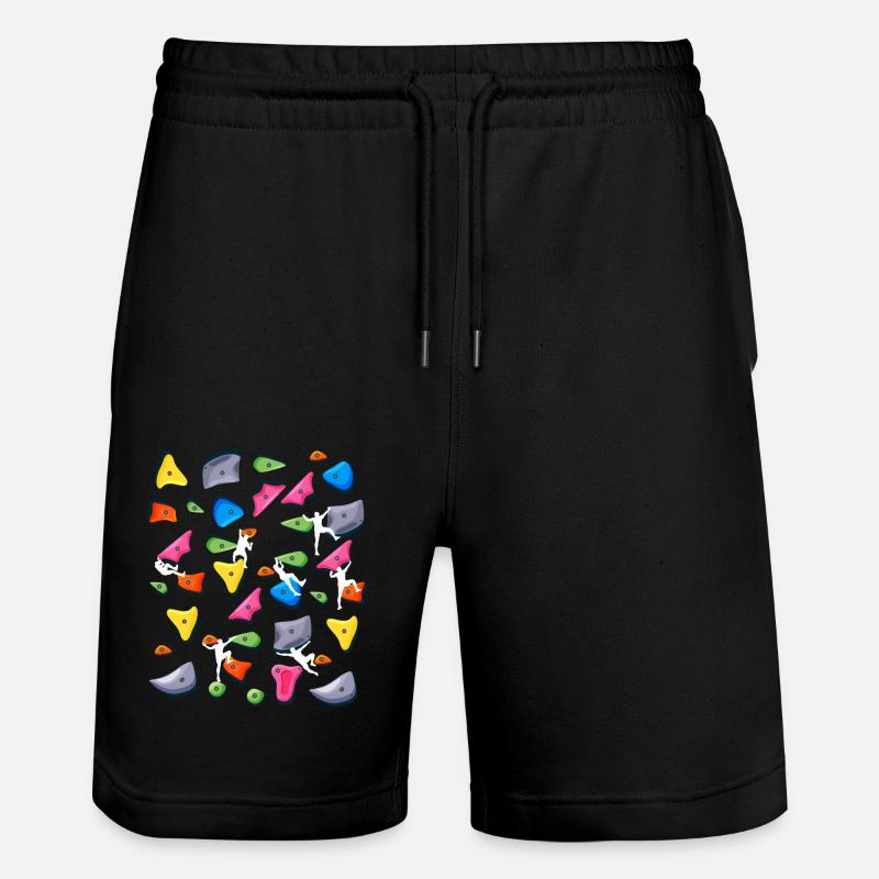 Climbing - Bouldering Boulder - Stanley/Stella Trainer Unisex Organic Jogging Shorts - black
