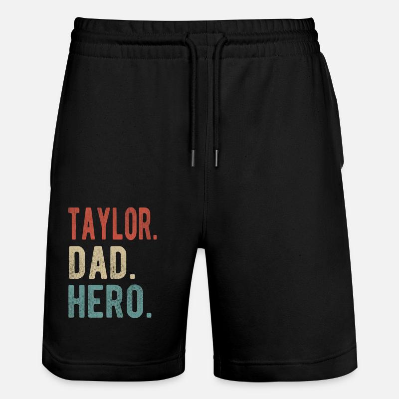 Taylor Dad Held - Stanley/Stella Unisex Bio Joggingshorts Trainer - Schwarz
