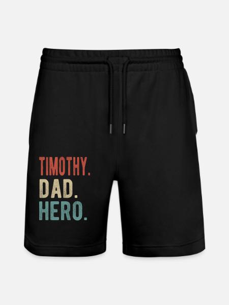 Timothy Papa Held - Stanley/Stella Unisex Bio Joggingshorts Trainer - Schwarz