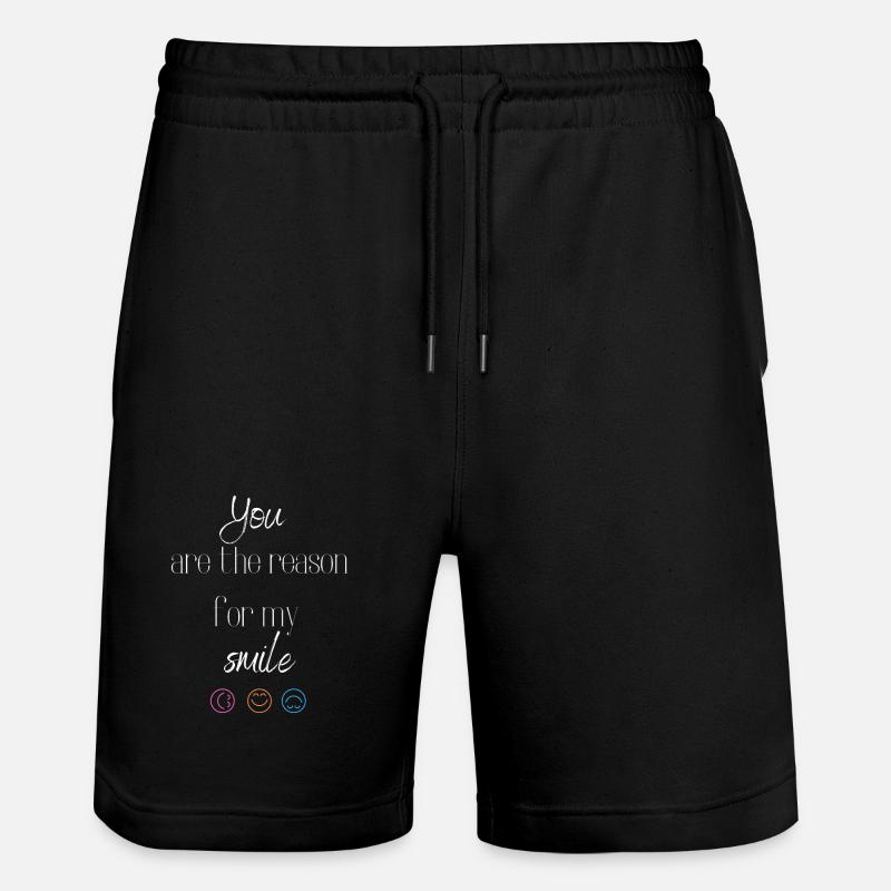 Smile - Stanley/Stella Unisex Bio Joggingshorts Trainer  - Schwarz