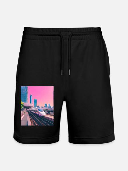 Zug Tokio - Stanley/Stella Unisex Bio Joggingshorts Trainer - Schwarz
