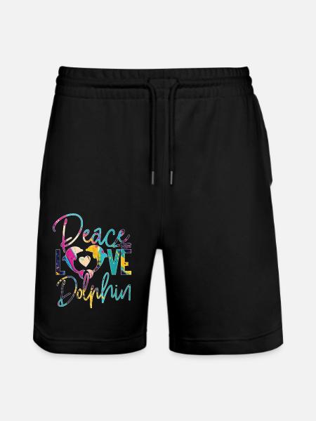 Dolphin Fred Kærlighed Dolphin - Stanley/Stella Trainer økologiske unisex joggingshorts - sort