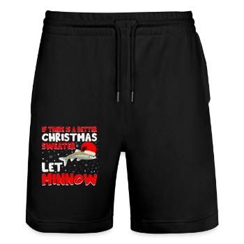 S’il y a un meilleur pull de Noël, laissez Minnow - Short de jogging bio TRAINER Stanley/Stella unisexe - noir - Devant - Nik (191cm) & Marisol (170cm)