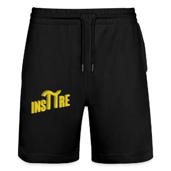 Inspire Pi Day 3.14 Math Teacher National Day - Stanley/Stella Unisex Bio Joggingshorts Trainer  - Schwarz - Vorne - Nik (191cm) & Marisol (170cm)