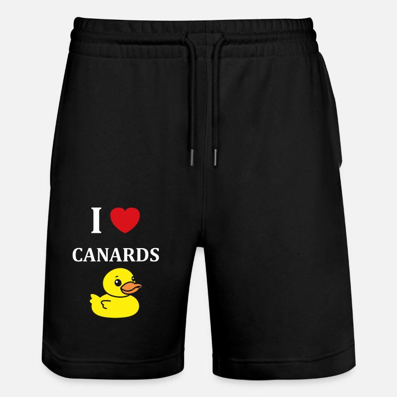 Petit canard - Short de jogging bio TRAINER Stanley/Stella unisexe - noir