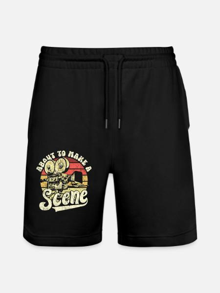 Filmmaker Cinematography Director Producer Design - Stanley/Stella Trainer Unisex Organic Jogging Shorts - black