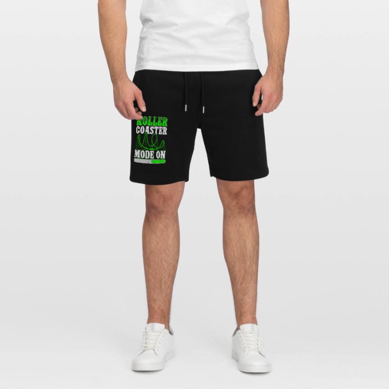 Roller Coaster Roller Coaster Gift Stanley/Stella Trainer Unisex Organic Jogging Shorts